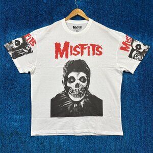 Misfits White Horror Punk T-Shirt Size 2XL